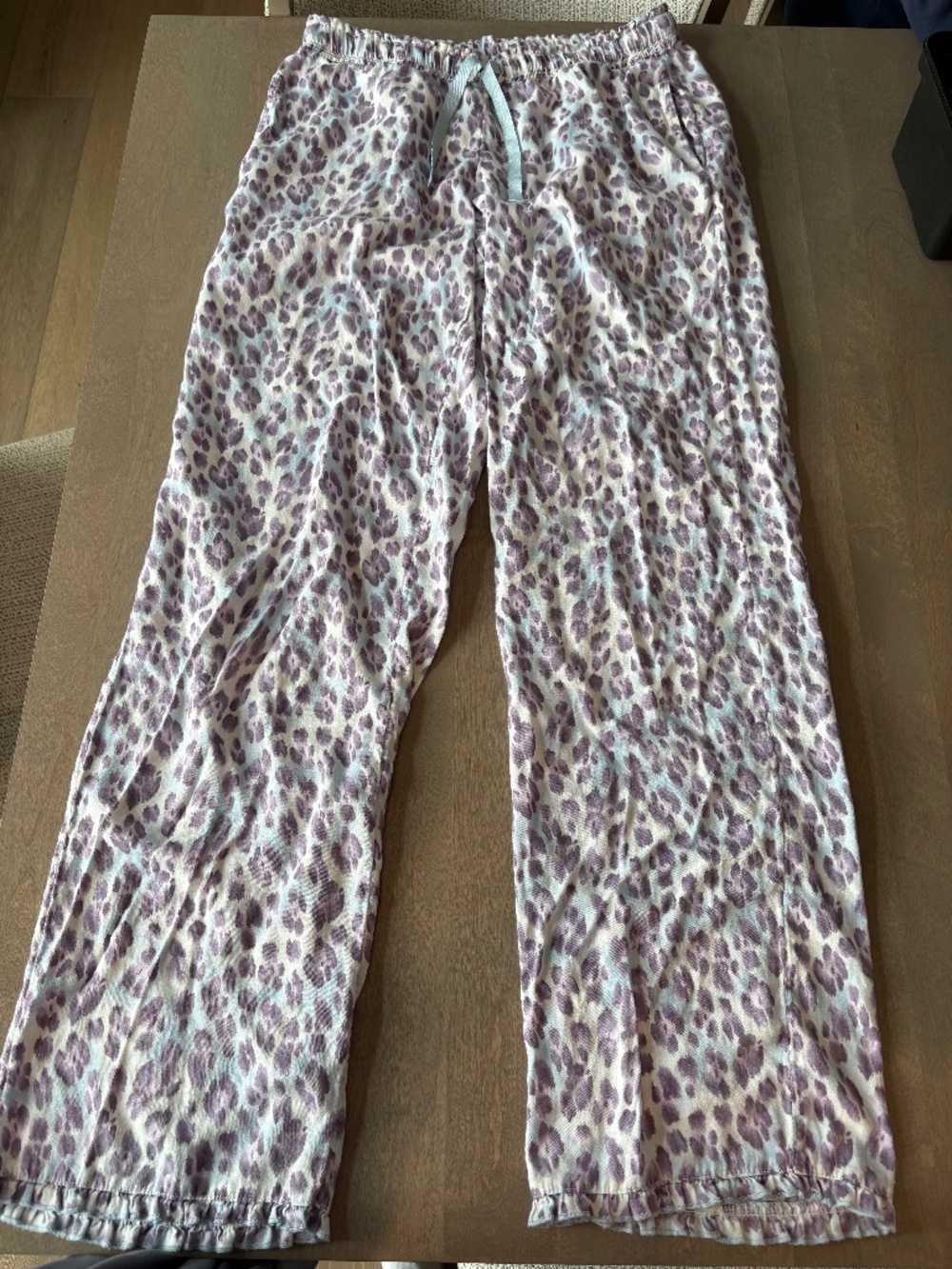 Victoria's Secret Pink and Purple Leopard Print Pajama Pants